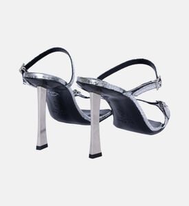 Flick Leather Square Toe Heels