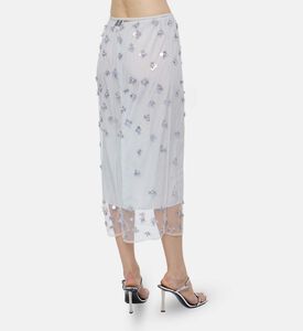 Forte-Forte Metallic Floral Sequins Skirt, Model View