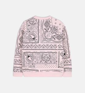 سويت شيرت طويل الأكمام بطباعة على كامله