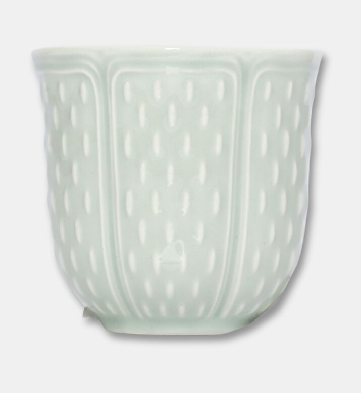 Gien Vert Embossed Espresso Cup, Packshot View