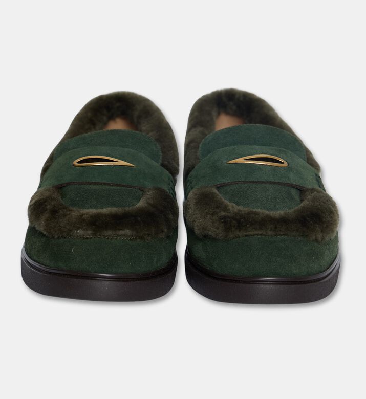 Roberto Festa Danesa Suede Slip-ons, Green, Eu-36, Packshot View