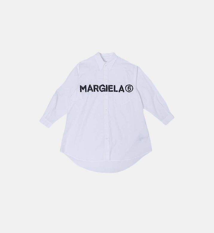 A-shape Poplin Shirt Dress