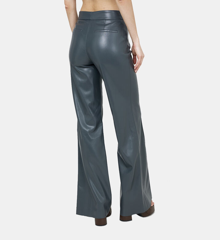 Dylan Vegan Leather Wide-leg Pants