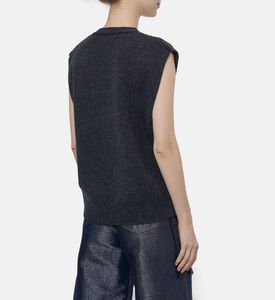 Ganni Vest, Black, L, Model View