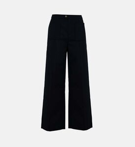 بنطال هاري بقماش صوف معالج