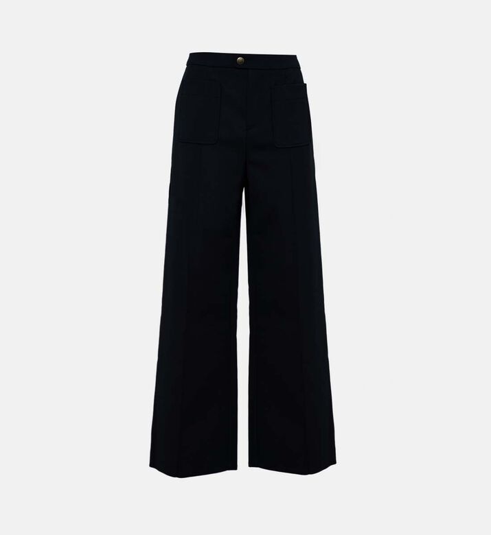 بنطال هاري بقماش صوف معالج