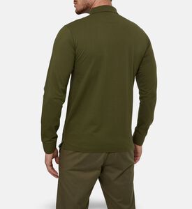 Hackett London Button Placket Long-sleeve Polo, Model View