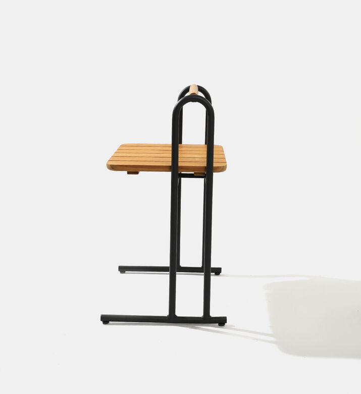 Lifestyle Garden Topaz Teak Wood Side Table, Grey, Packshot View