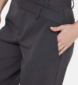 Wool Double Belt Trousers
