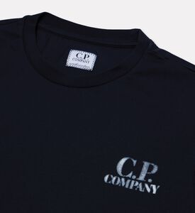 CP company Contrast Logo-detail T-shirt, Blue, 12y, Packshot View