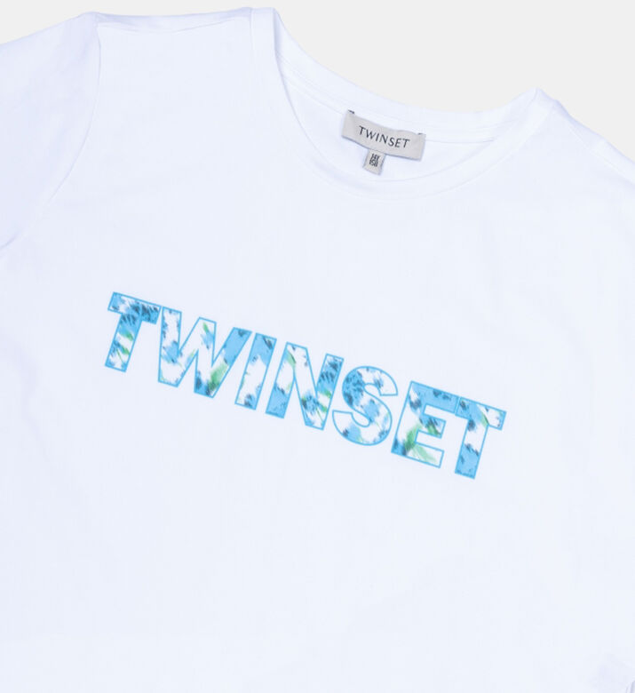 Cotton Logo-print Crewneck T-shirt Cotton Logo-print Crewneck T-shirt