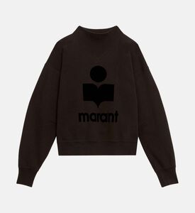 Moby Stand-up Collar Logo Sweatshirt