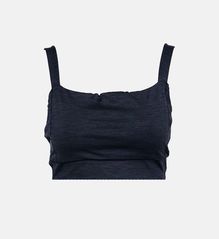 Melange Cross Square Back Top