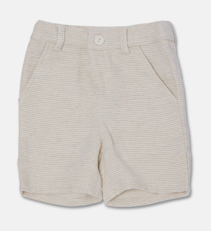 Jules & Juliette Paris Cotton Striped Pattern Shorts, Packshot View
