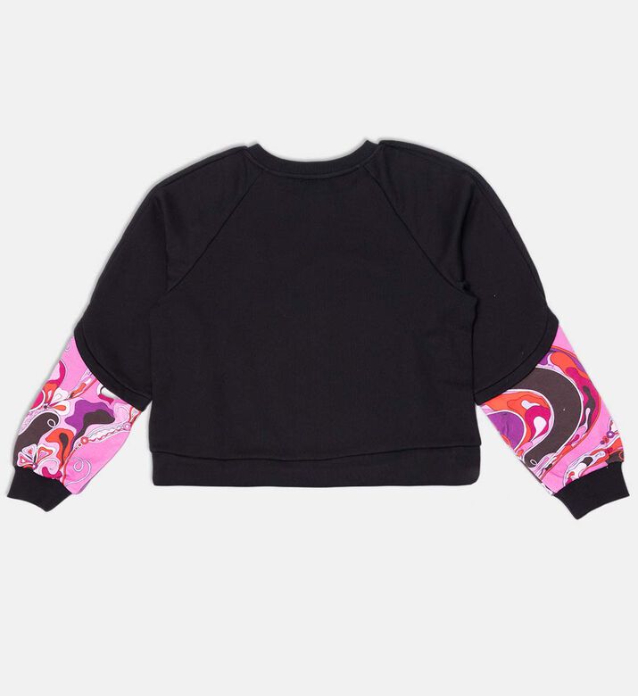 Logo-detail Abstract-print Sweatshirt