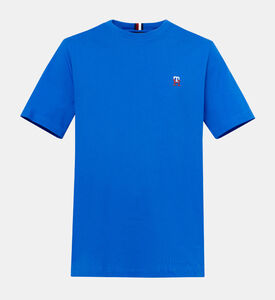 تي شيرت جيرسيه من القطن الخالص بشعار الماركة