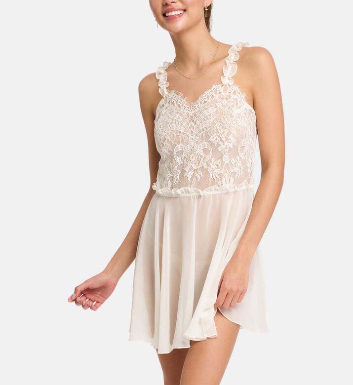 Giselle Bow-chantilly Lace Chemise