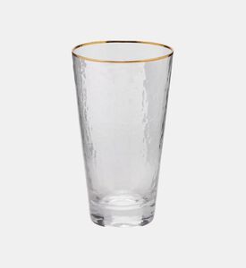 زجاج مائي بإطار ذهبي