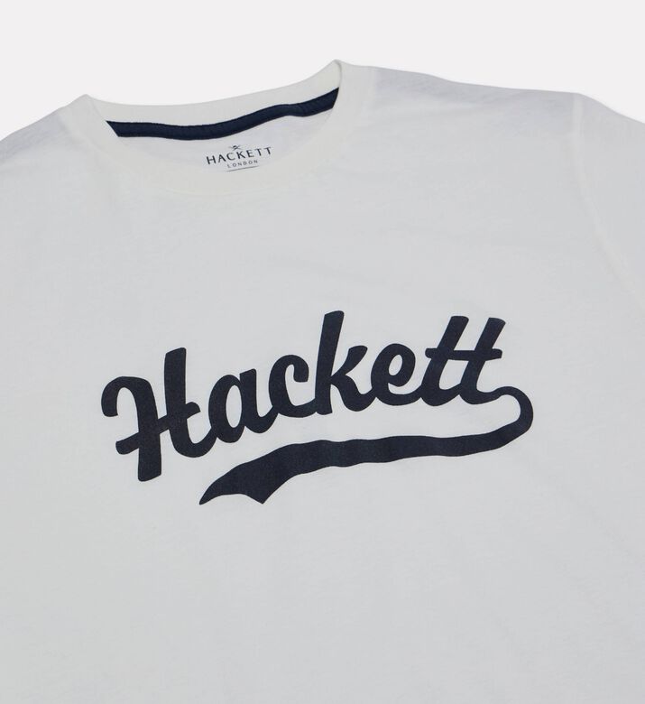 Hackett London Logo-print Short-sleeve T-shirt, Off-white, 2y, Packshot View