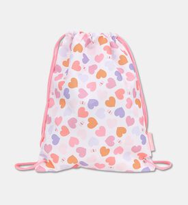 A Little Lovely Company Drawstring Bag - Hearts, Packshot View