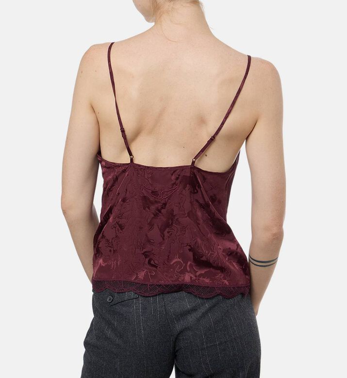 Zadig et Voltaire Lace-detail Sleeveless V-neck Top, Model View