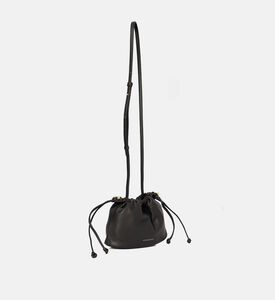 Strathberry Charlotte Drawstring Closure Bag, Black, Packshot View