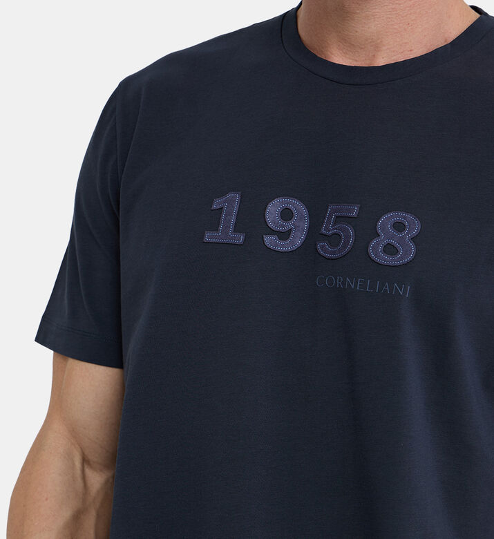 تيشيرت قطن 58 %بياقة مستديرة