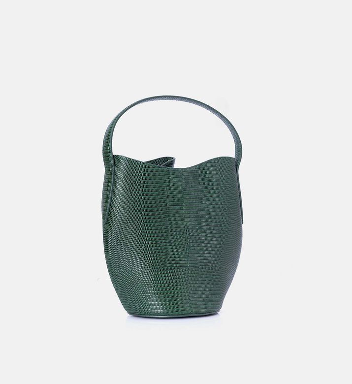 حقيبة باكيت صغيرة بحزام جلد