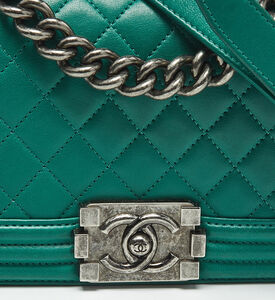 Chanel Preowned Coco Chanel Quilted Leather Small Boy Flap Bag, Packshot View