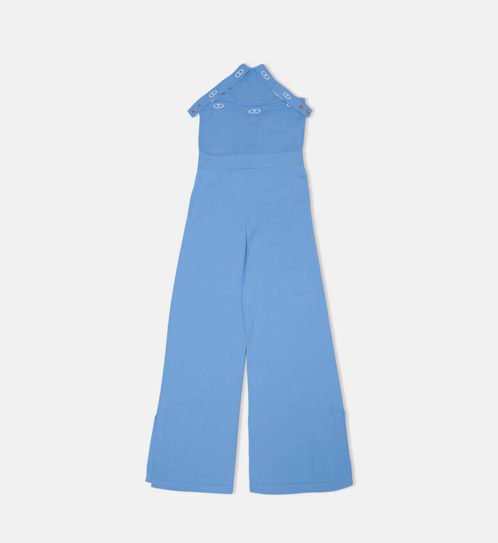 Logo-plaque Knitted Jumpsuit