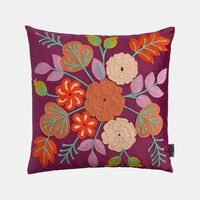 Naomi Embroidered Velvet Cushion