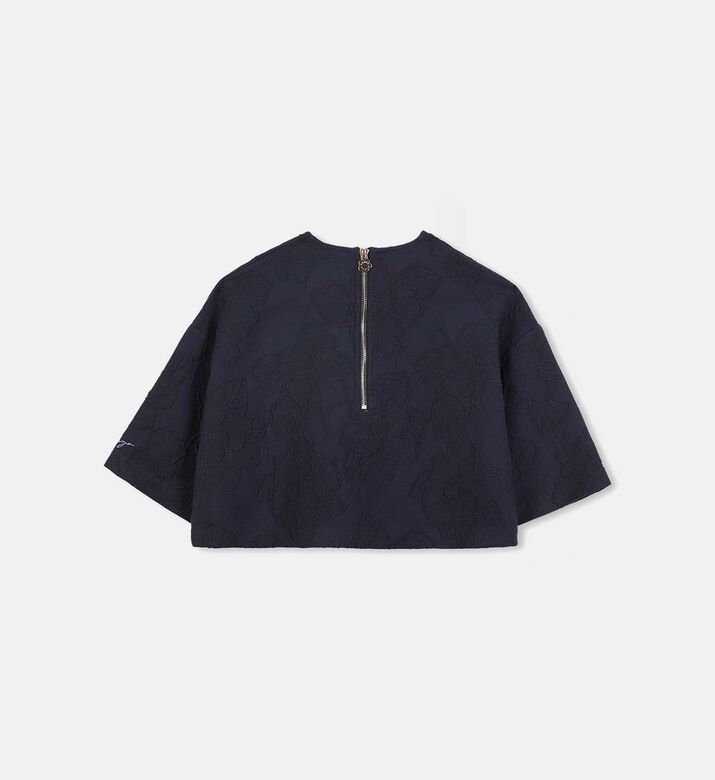 Jacquard Long-sleeve T-shirt Sweatshirt