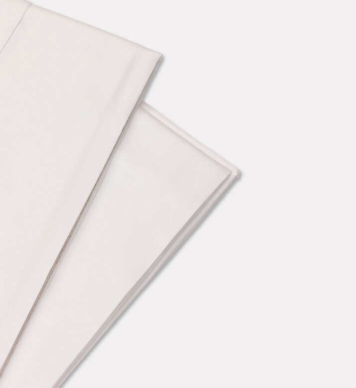 Philipp Plein Cotton Stripe Pattern Bed Set, White, 260x240-cm, Packshot View