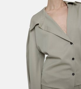 The Attico Poplin Button-down Shirt, Model View