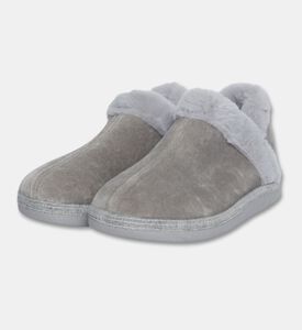 Salvi Wrap-around Plush Trim Faux-fur Loafers, Grey, Eu-41, Packshot View