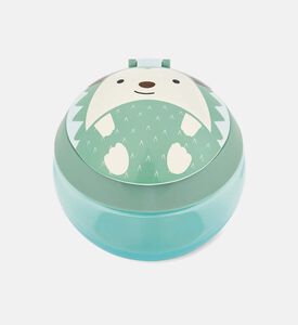 كوب وجبات خفيفة بطبعة قنفذ