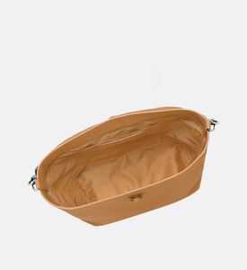 Longchamp Le Roseau Leather Hobo Bag, Brown, Packshot View