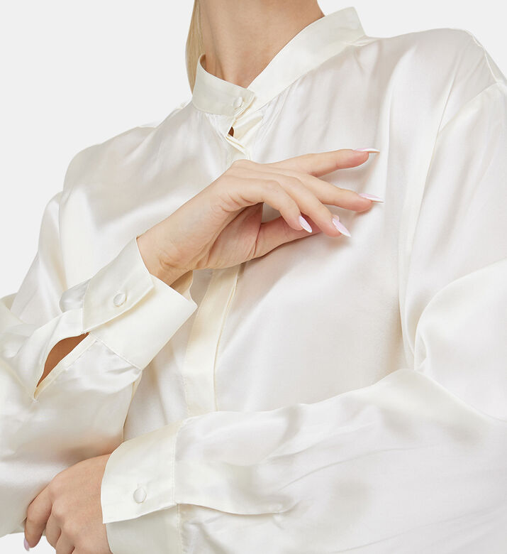 Silveness Tunisian Collar Shirt Silveness Tunisian Collar Shirt