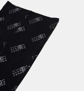 بنطال قطني واسع بطبعة لوغو على كامله