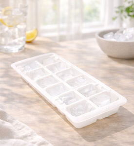 Home Deco and More Ice Cube Making Tray, White, M, Packshot View