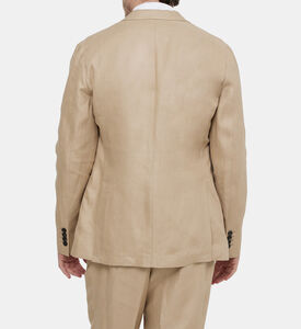 سترة بليزر نصف مبطنة بتصميم مقسم