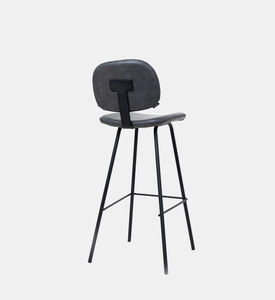 Home Deco and More Nappo Metal Bar Chair, Dark-grey, Packshot View