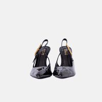 Patent Leather Slingback Pumps