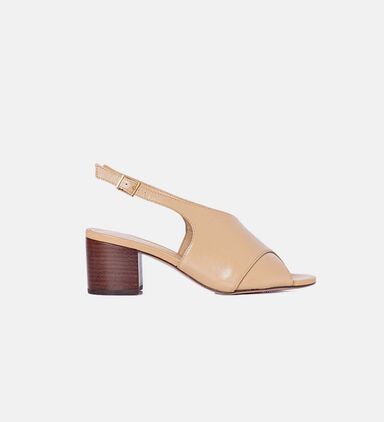 Low Block Heel Slingback Sandals