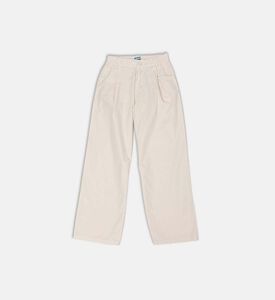 Cotton Elastic Waistband Pants