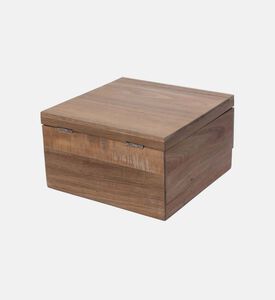 Wooden Square-shape Jeweler 20x20x12 Cm
