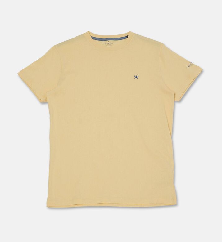 Hackett London Logo-embroidery Short-sleeve T-shirt, Yellow, 13y, Packshot View