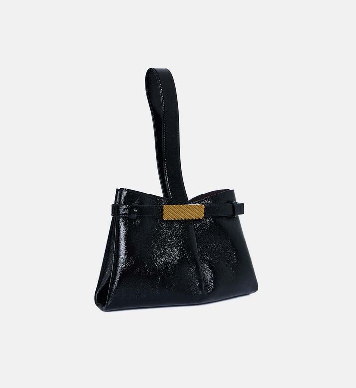 Span Leather Bar Hardware Clutch