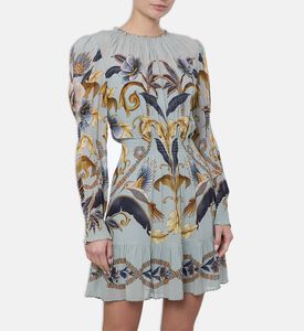 Farm Rio All-over Floral-print Puff Sleeve Dress, Model View