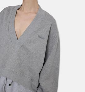 The Attico V-neck Oversized Sweatshirt, Model View